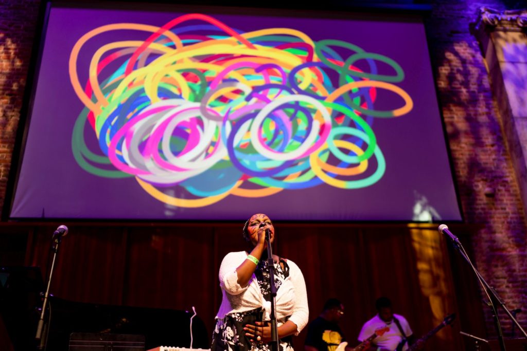 Lola-singing-at-Heart-n-Souls-event-Our-Own-Thing-at-LSO-St.Lukes-in-July-2019.-Photographer-Christopher-Andreou